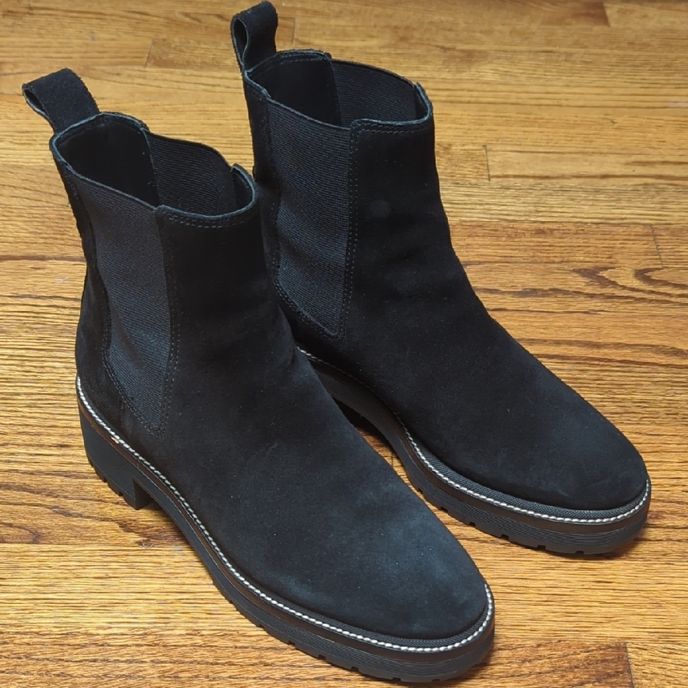 Tory Burch Women's Black Suede Chukka Boots